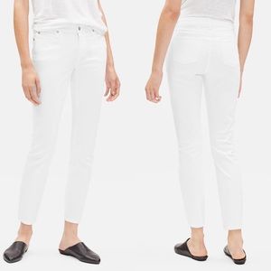 Eileen Fisher System Skinny Ankle Stretch Jeans White Plus Size 18 NEW
